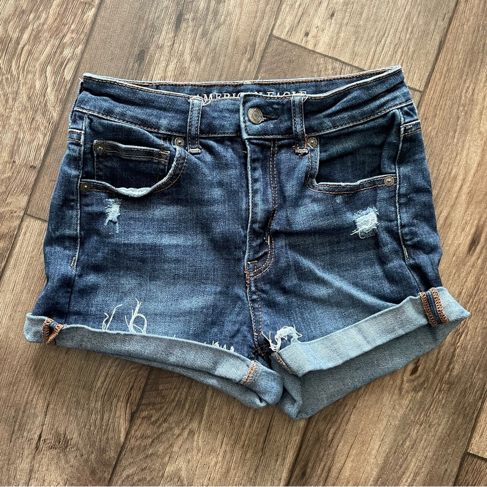 American Eagle Outfitters Dark Blue Jean Shorts